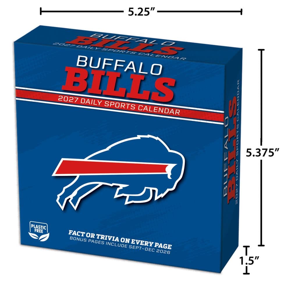 NFL Buffalo Bills 2027 Desk Calendar Fifth Alternate Image