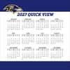 image NFL Baltimore Ravens 2027 Desk Calendar Fourth Alternate Image