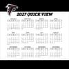 image NFL Atlanta Falcons 2027 Desk Calendar Fourth Alternate Image