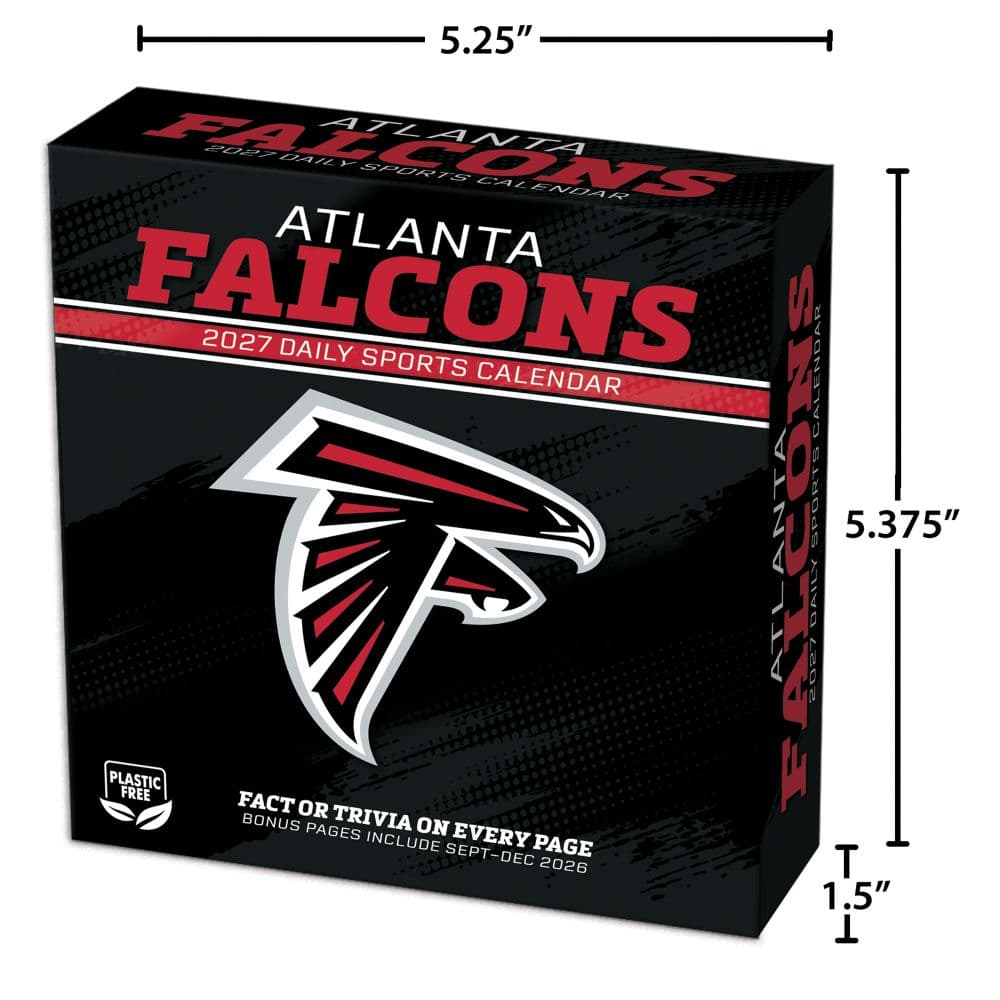 NFL Atlanta Falcons 2027 Desk Calendar Fifth Alternate Image