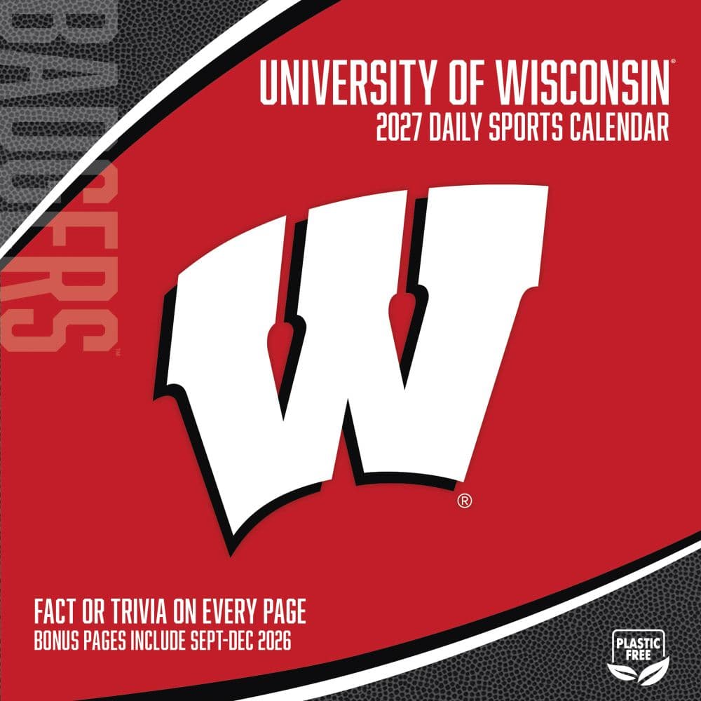 Wisconsin Badgers 2027 Desk Calendar First Alternate Image