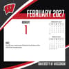 image Wisconsin Badgers 2027 Desk Calendar Third Alternate Image
