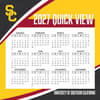 image USC Trojans 2027 Desk Calendar Fourth Alternate Image