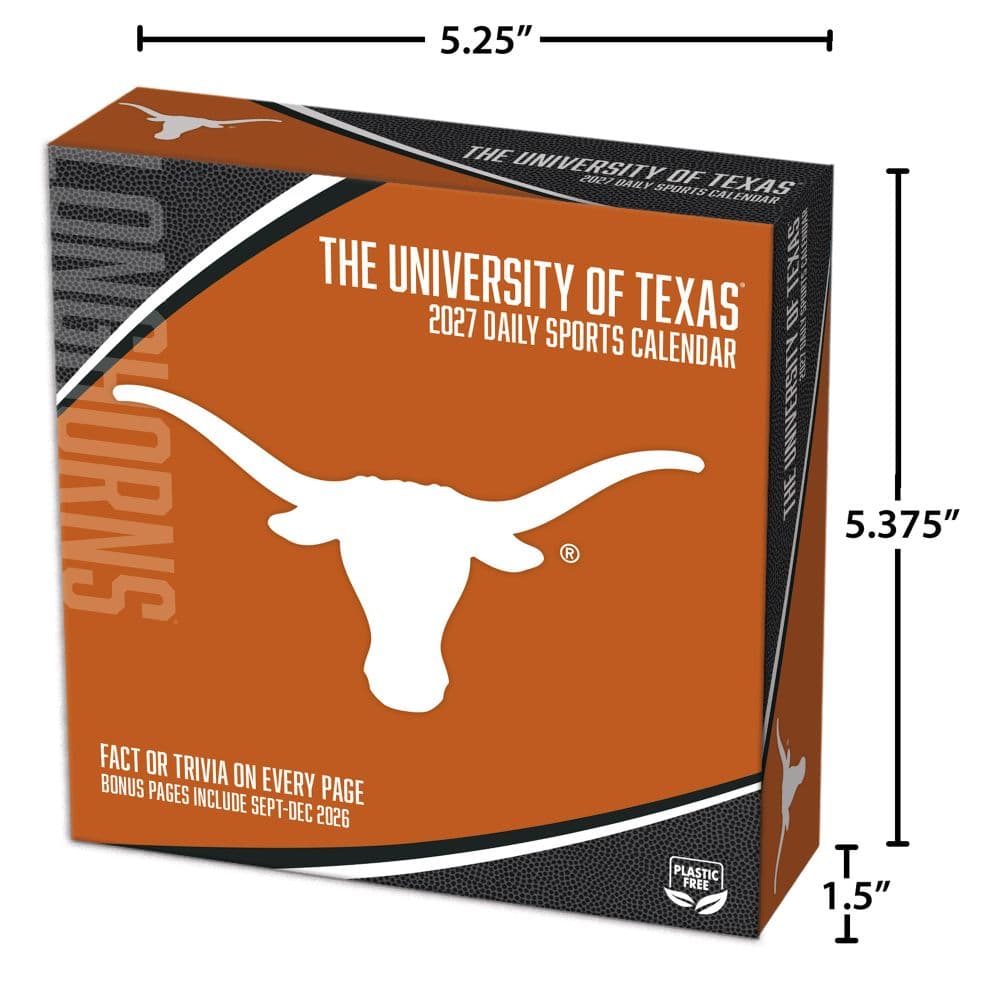 Texas Longhorns 2027 Desk Calendar Fifth Alternate Image