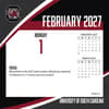 image South Carolina Gamecocks 2027 Desk Calendar Third Alternate Image
