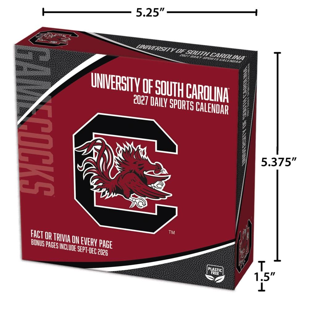 South Carolina Gamecocks 2027 Desk Calendar Fifth Alternate Image