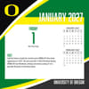 image Oregon Ducks 2027 Desk Calendar Second Alternate Image