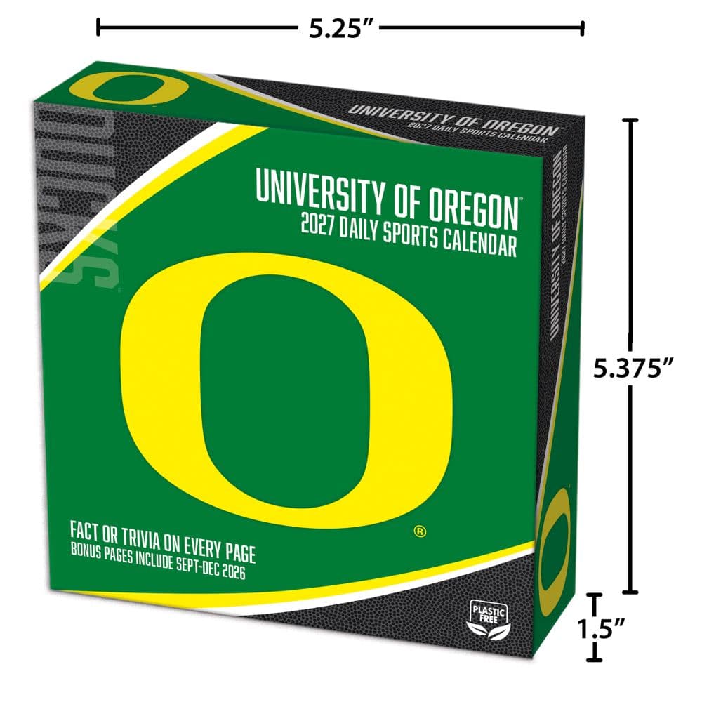 Oregon Ducks 2027 Desk Calendar Fifth Alternate Image