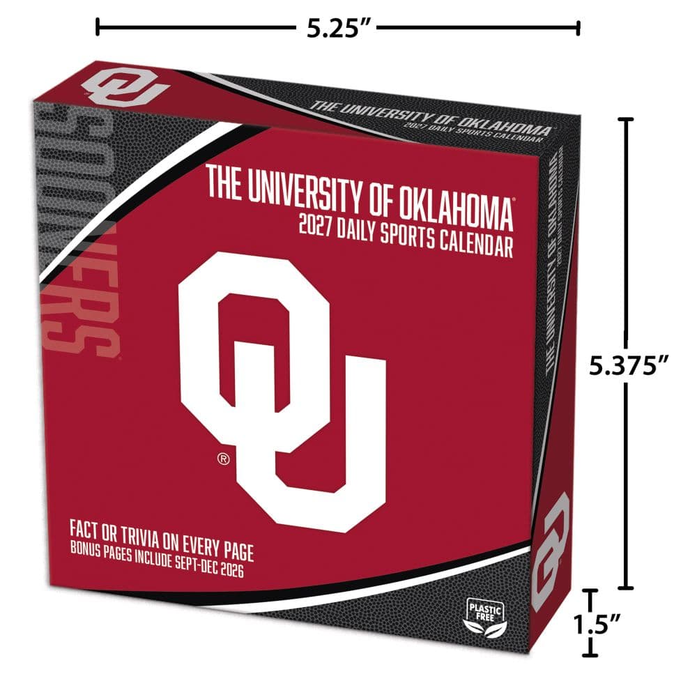 Oklahoma Sooners 2027 Desk Calendar Fifth Alternate Image