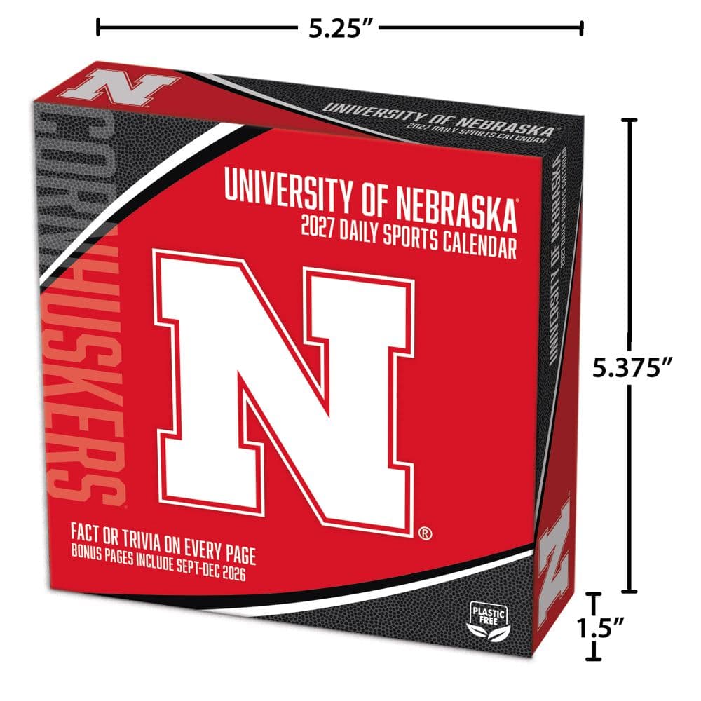 Nebraska Cornhuskers 2027 Desk Calendar Fifth Alternate Image