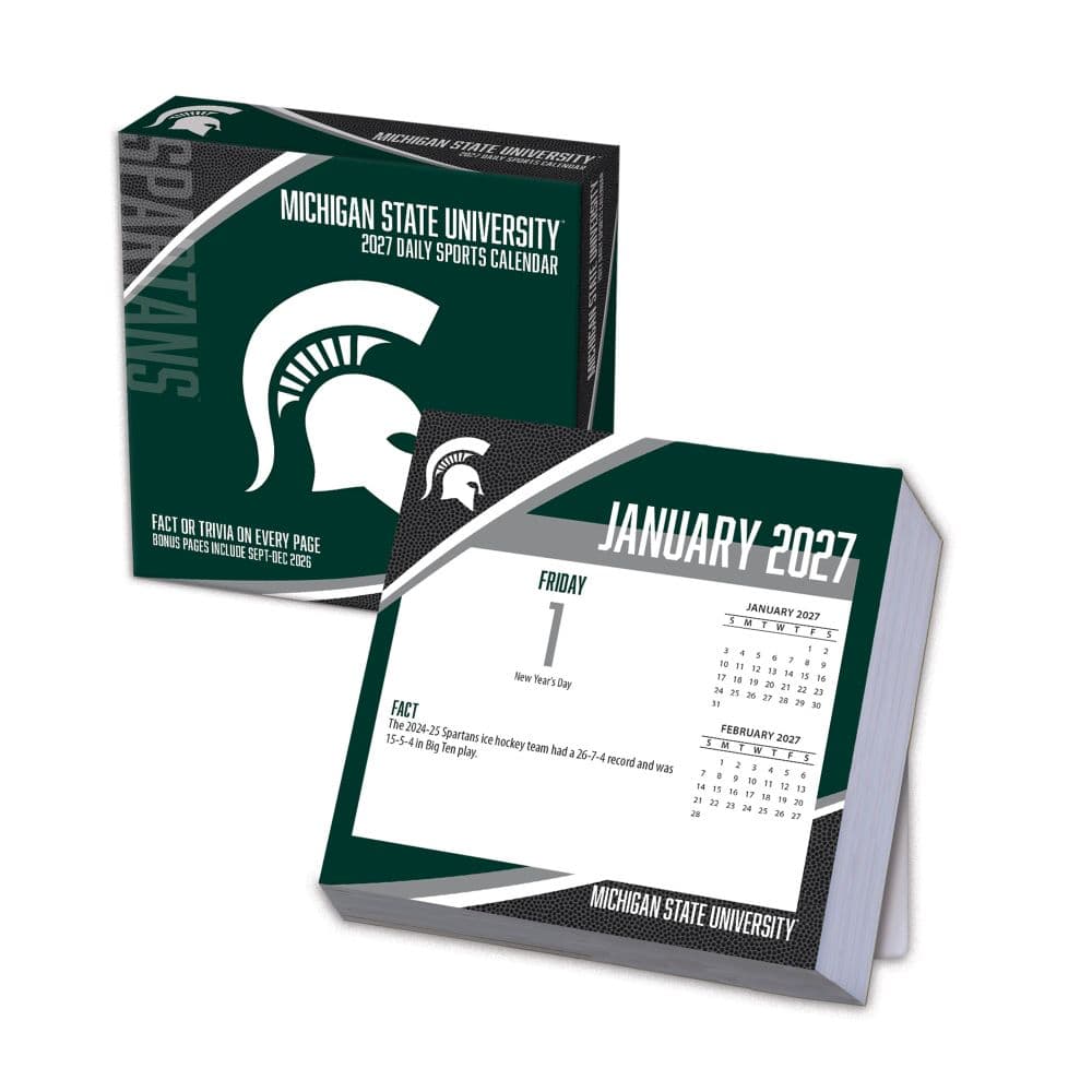 image Michigan State Spartans 2027 Desk Calendar Main Product Image