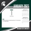 image Michigan State Spartans 2027 Desk Calendar Second Alternate Image