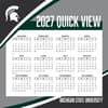 image Michigan State Spartans 2027 Desk Calendar Fourth Alternate Image