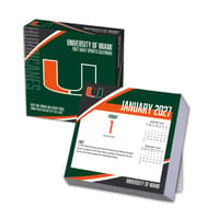 image Miami Hurricanes 2027 Desk Calendar Main Product Image