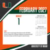 image Miami Hurricanes 2027 Desk Calendar Third Alternate Image