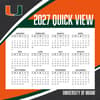 image Miami Hurricanes 2027 Desk Calendar Fourth Alternate Image
