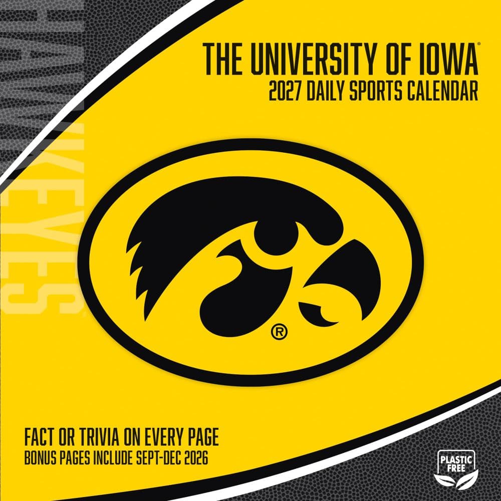 Iowa Hawkeyes 2027 Desk Calendar First Alternate Image