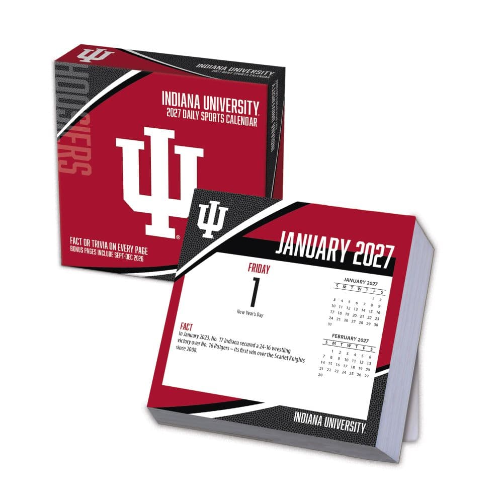 image Indiana Hoosiers 2027 Desk Calendar Main Product Image