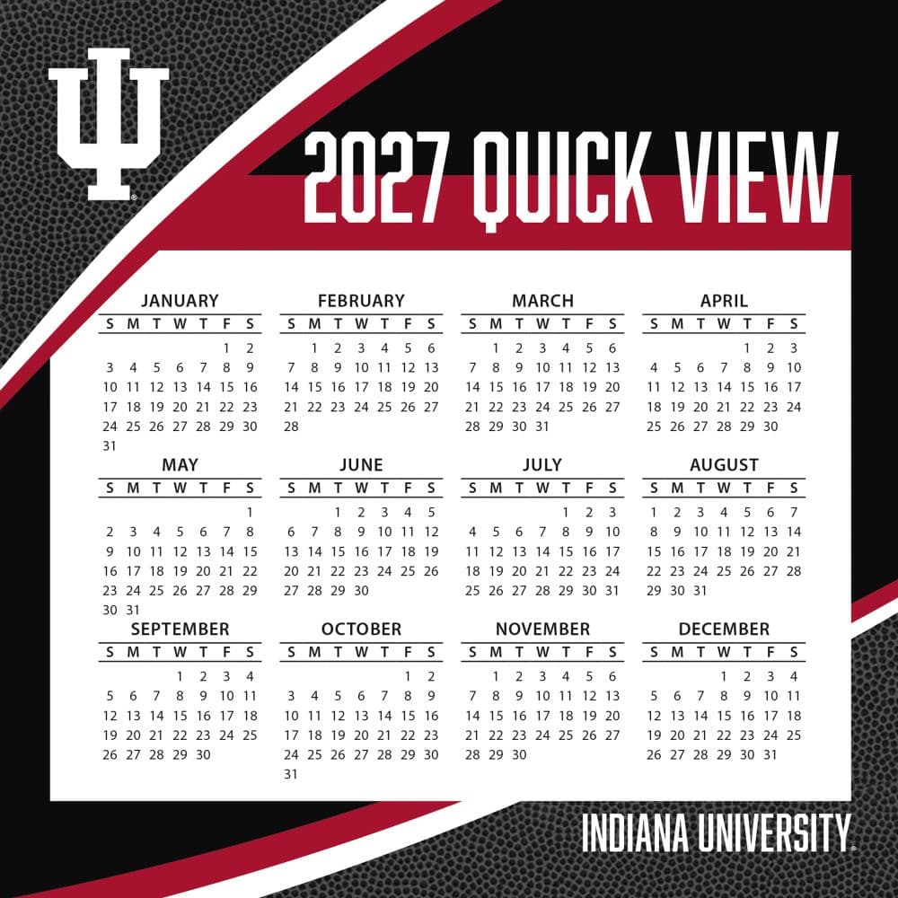 Indiana Hoosiers 2027 Desk Calendar Fourth Alternate Image
