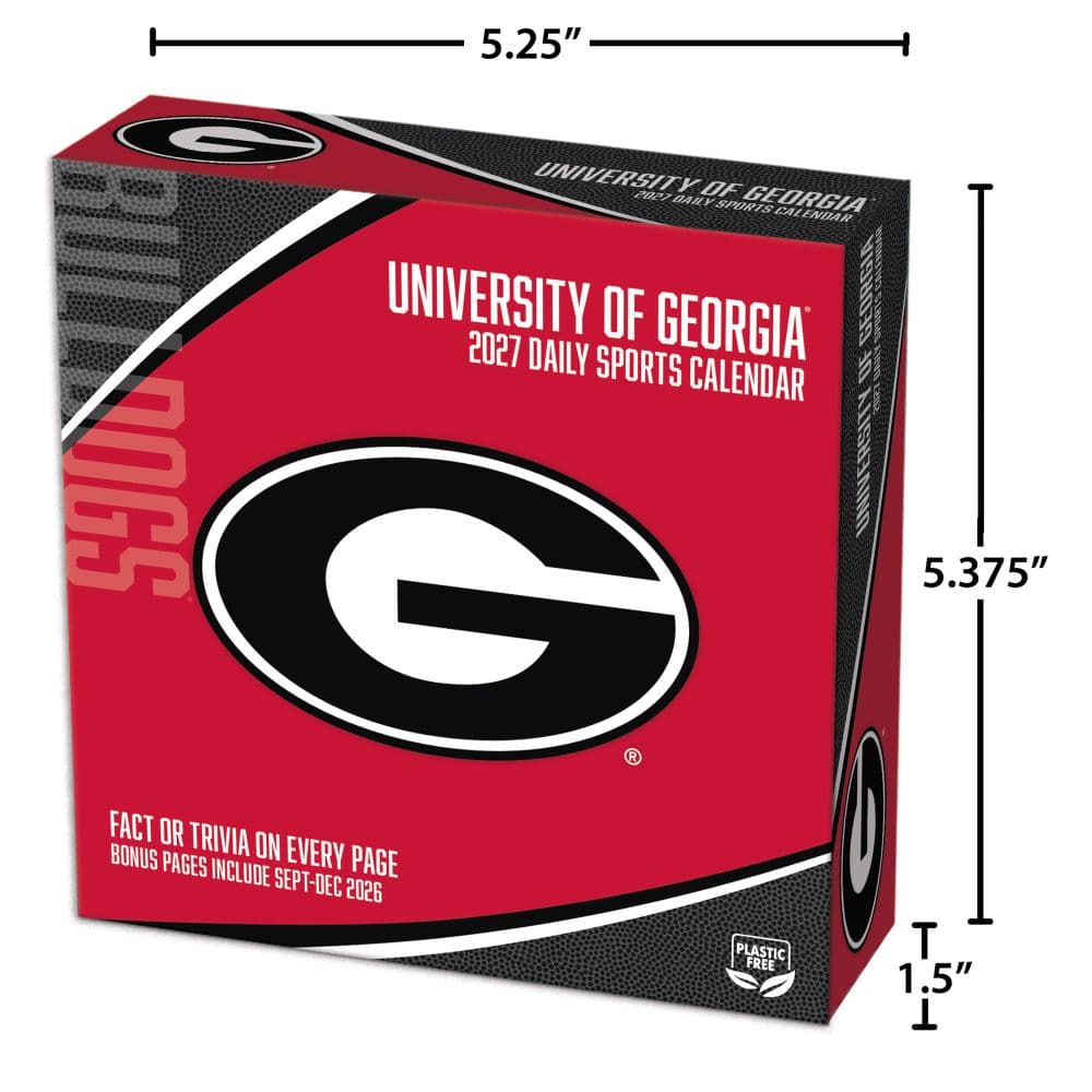 Georgia Bulldogs 2027 Desk Calendar Fifth Alternate Image
