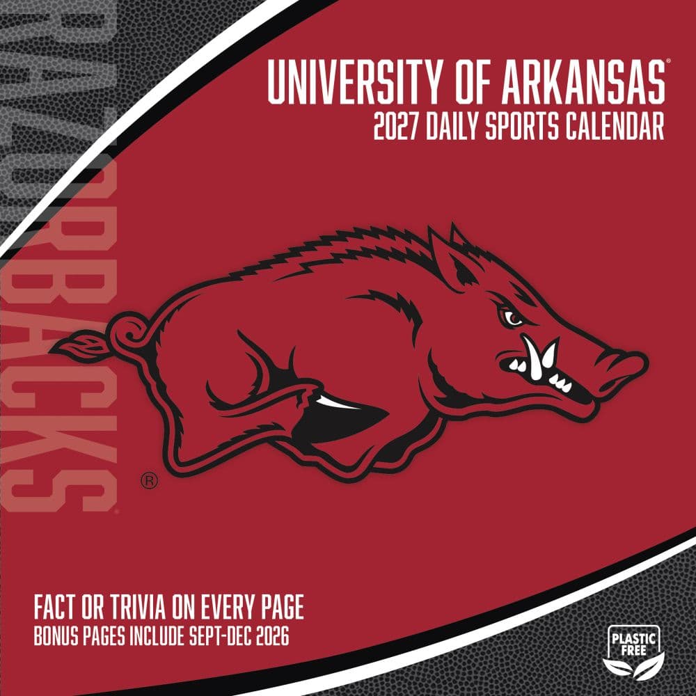 Arkansas Razorbacks 2027 Desk Calendar First Alternate Image