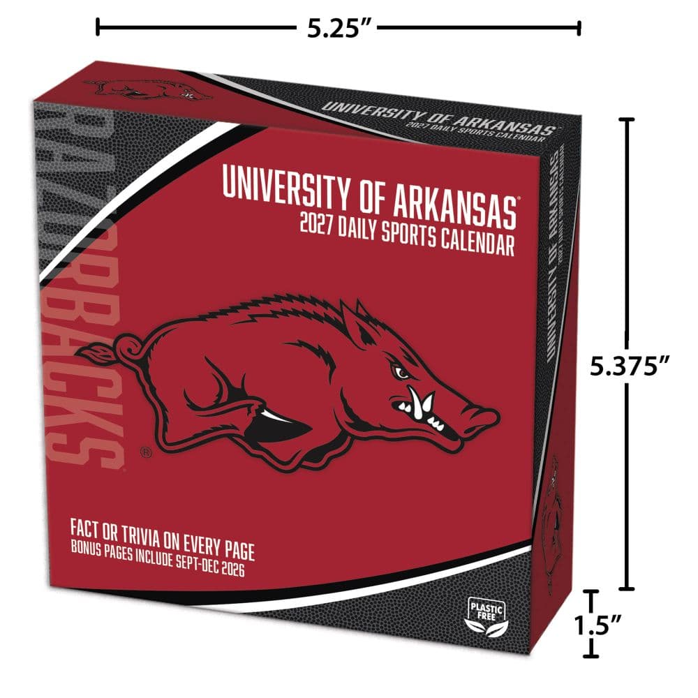 Arkansas Razorbacks 2027 Desk Calendar Fifth Alternate Image
