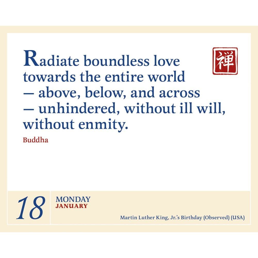 Daily Zen 2027 Desk Calendar Second Alternate Image