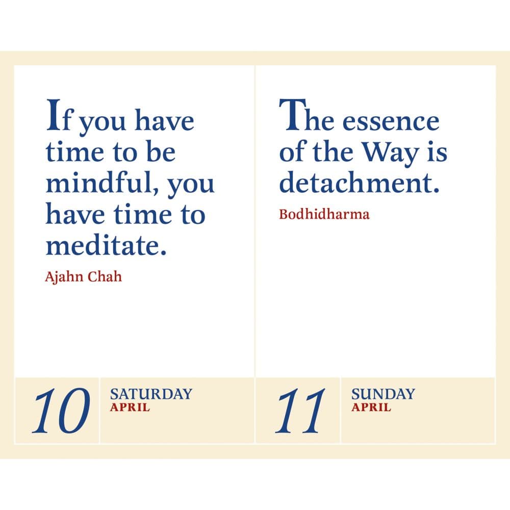 Daily Zen 2027 Desk Calendar Third Alternate Image