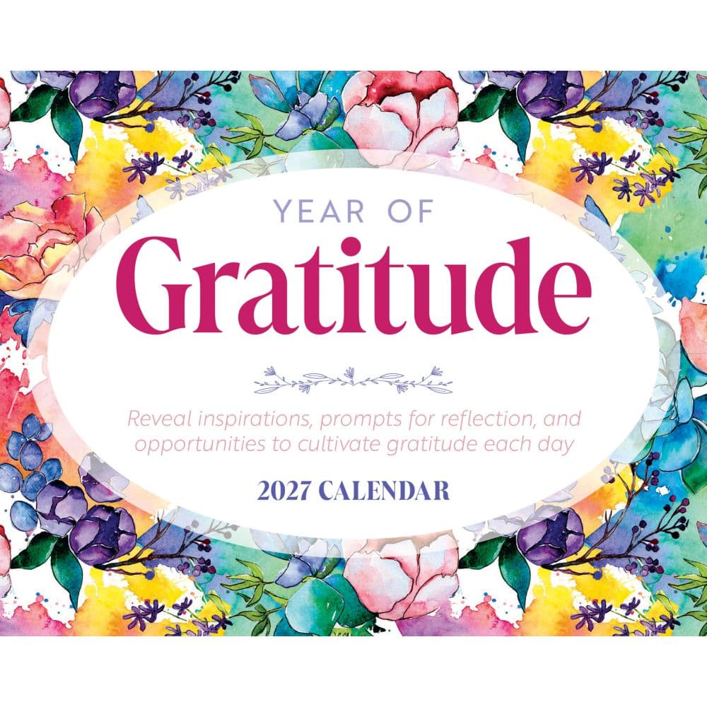 Gratitude 2027 Desk Calendar Main Product Image