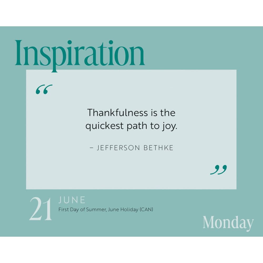 Gratitude 2027 Desk Calendar Second Alternate Image