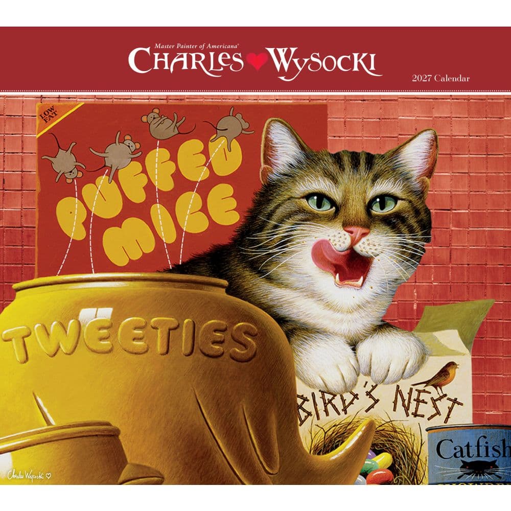 Charles Wysocki Cat Tales 2027 Wall Calendar Main Product Image