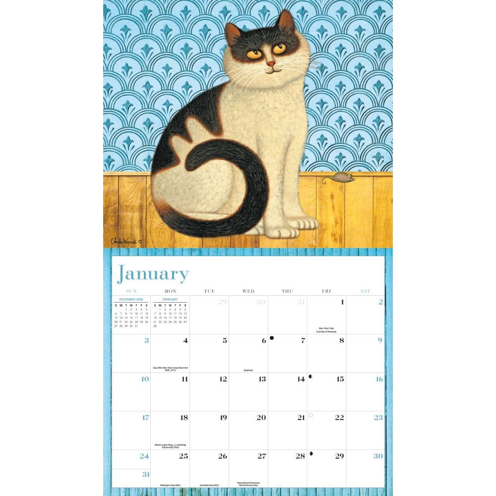 Charles Wysocki Cat Tales 2027 Wall Calendar Second Alternate Image