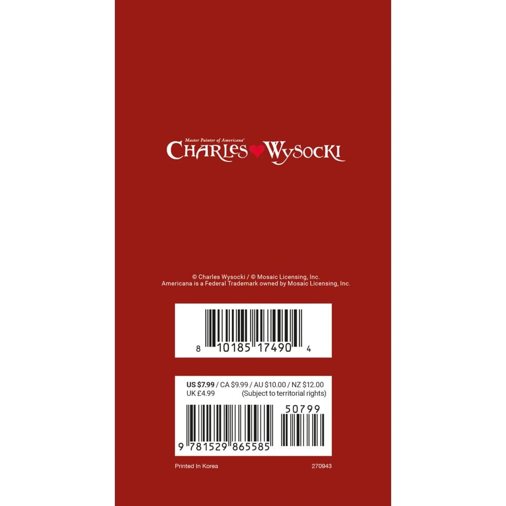 Charles Wysocki Cat Tales 2027 2 Year Pocket Planner First Alternate Image