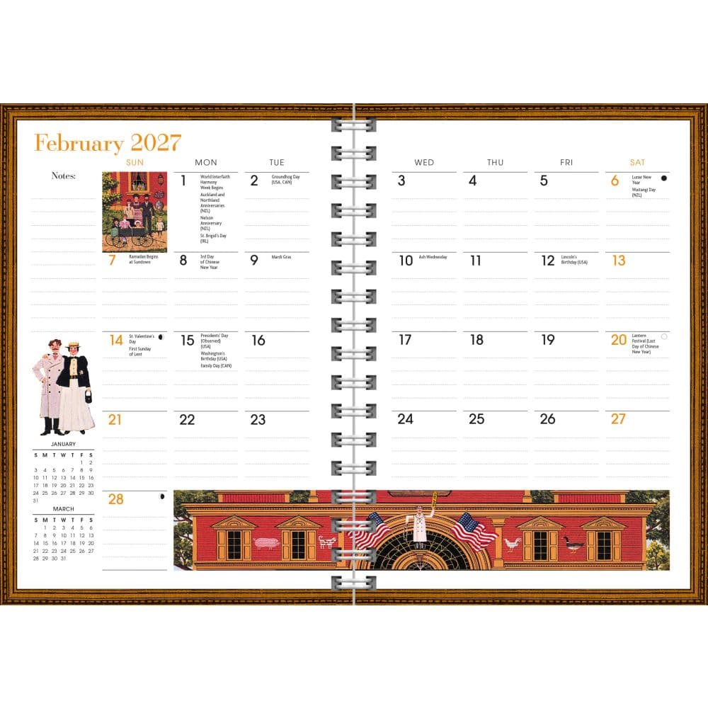 Charles Wysocki Americana 2027 Planner Third Alternate Image