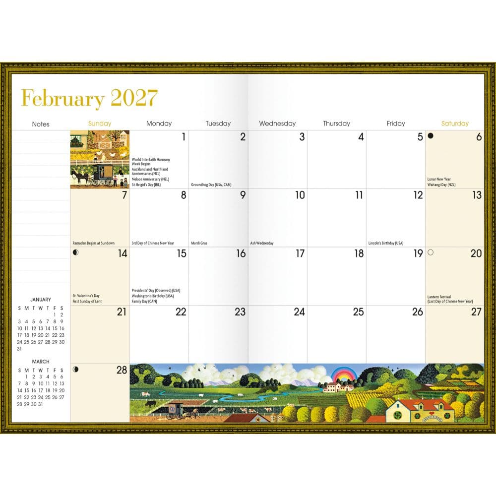 Charles Wysocki Americana 2027 Pocket Planner Second Alternate Image