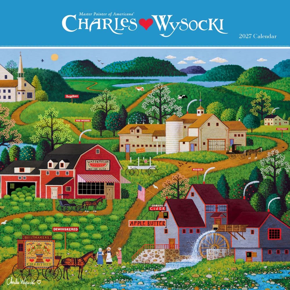 Charles Wysocki Americana 2027 Mini Wall Calendar Main Product Image