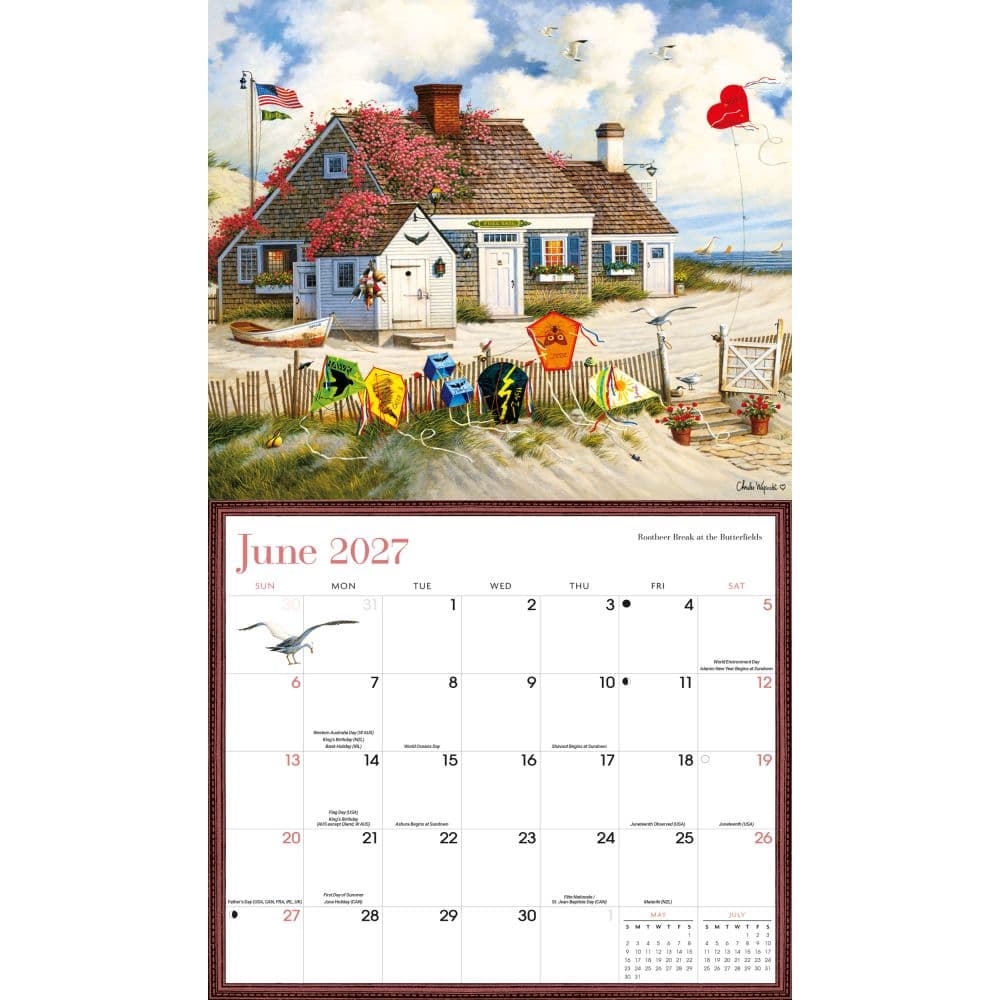 Charles Wysocki Americana 2027 Deluxe Wall Calendar Third Alternate Image