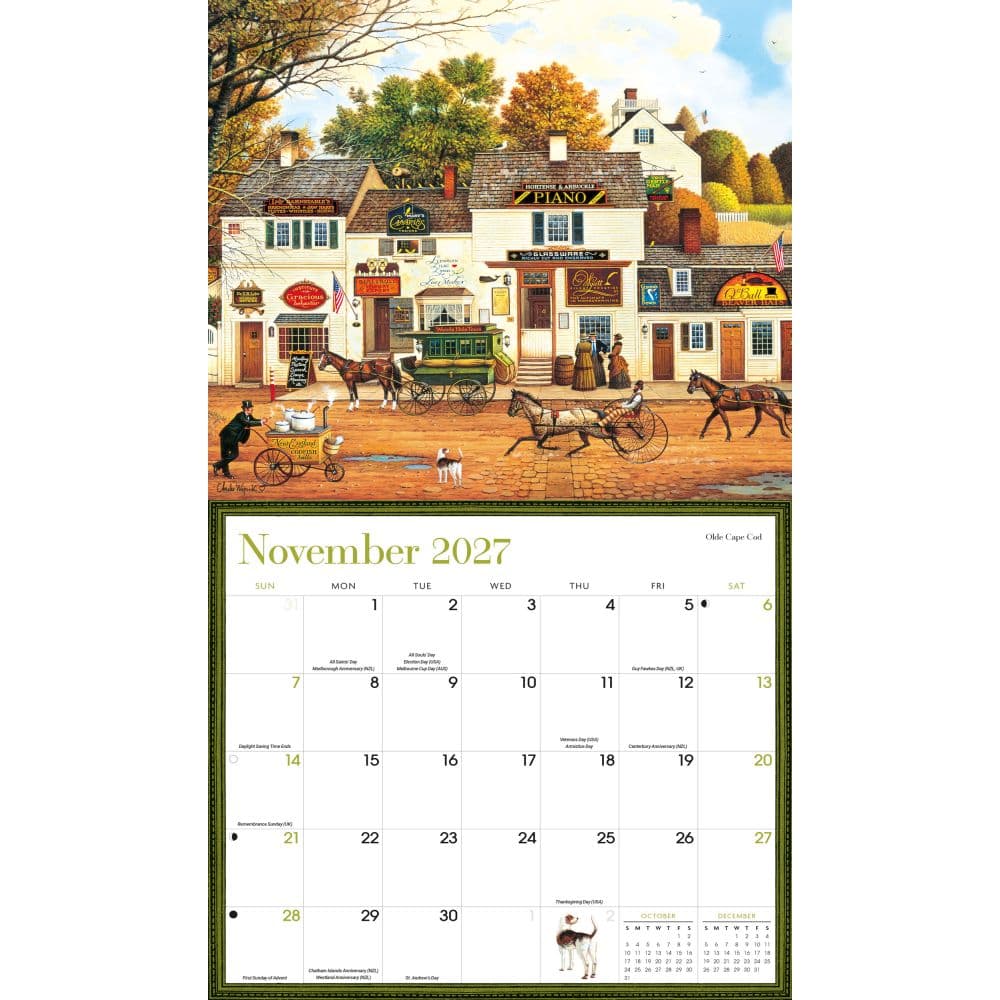 Charles Wysocki Americana 2027 Deluxe Wall Calendar Fourth Alternate Image