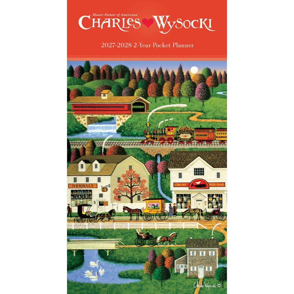 Charles Wysocki Americana 2027 2 Year Pocket Planner Main Product Image