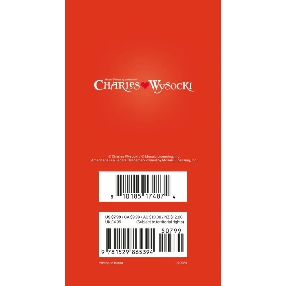 Charles Wysocki Americana 2027 2 Year Pocket Planner First Alternate Image