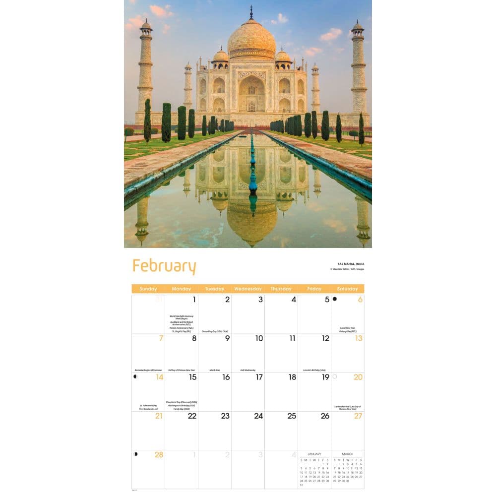 World Wonders 2027 Wall Calendar Second Alternate Image