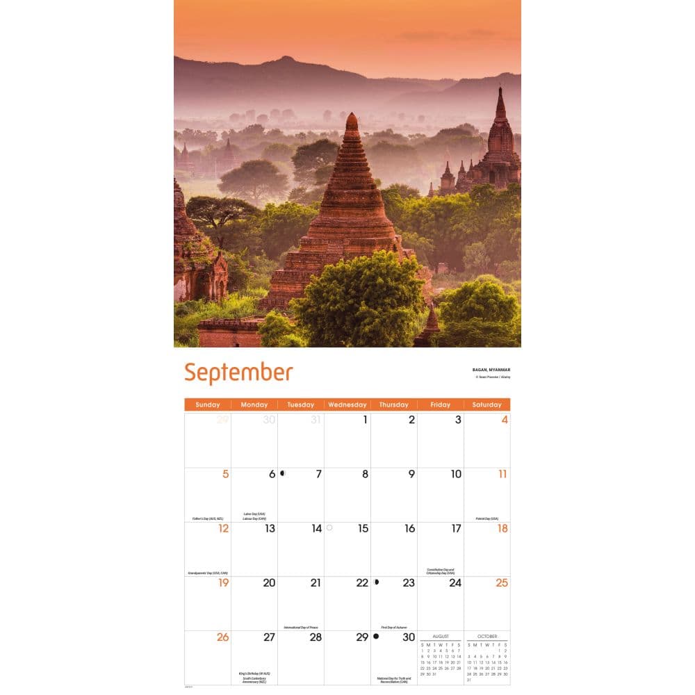 World Wonders 2027 Wall Calendar Fourth Alternate Image