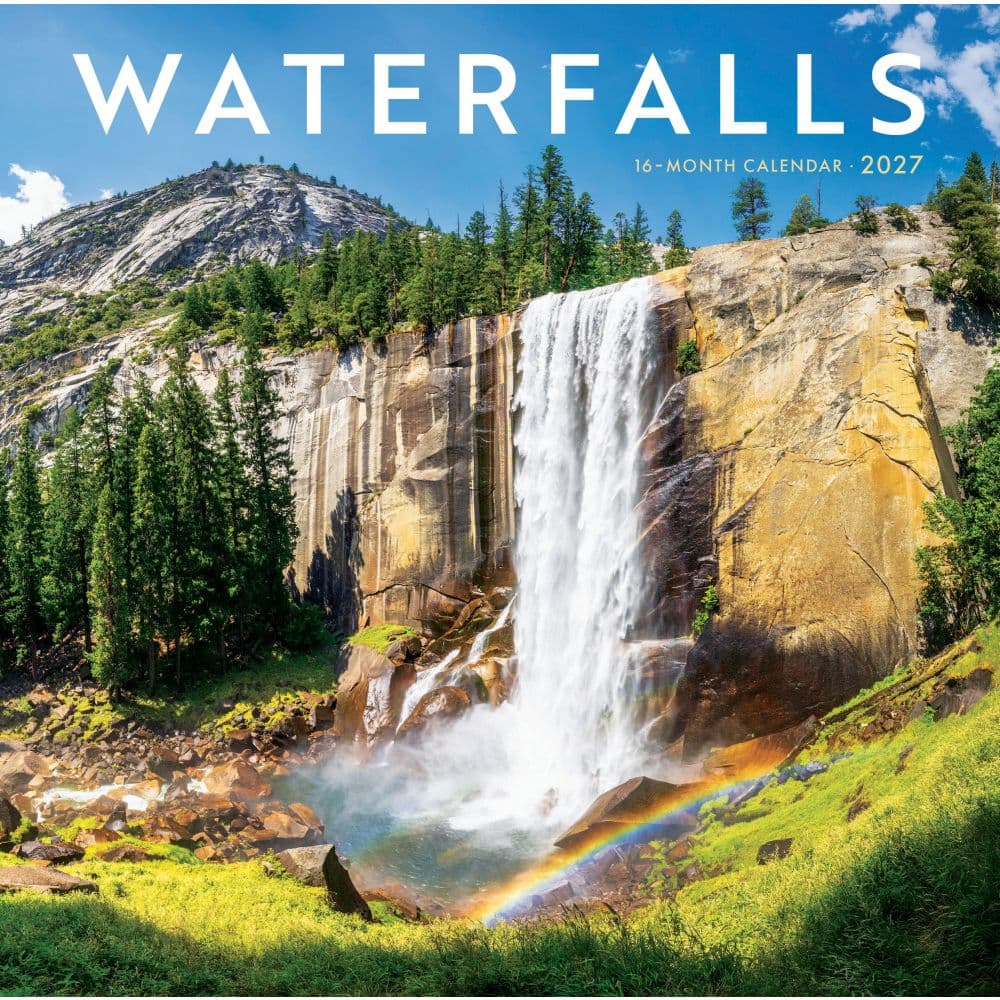 Waterfalls 2027 Wall Calendar Main Product Image