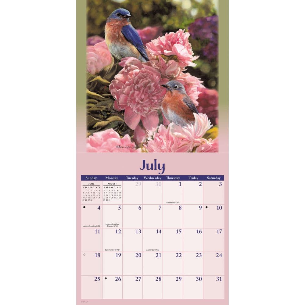 Songbirds Victoria Schultz 2027 Mini Wall Calendar Third Alternate Image