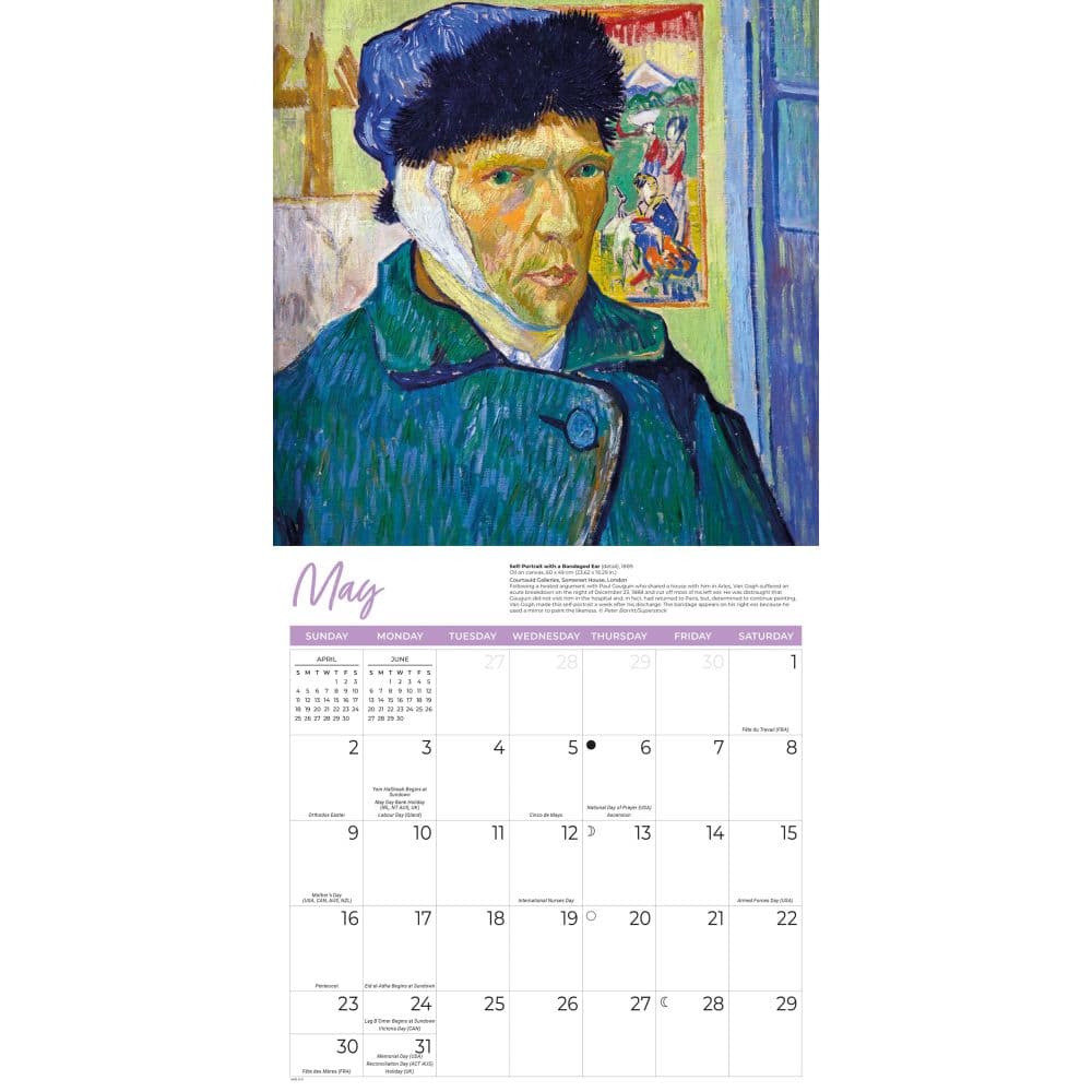 Van Gogh 2027 Wall Calendar Third Alternate Image