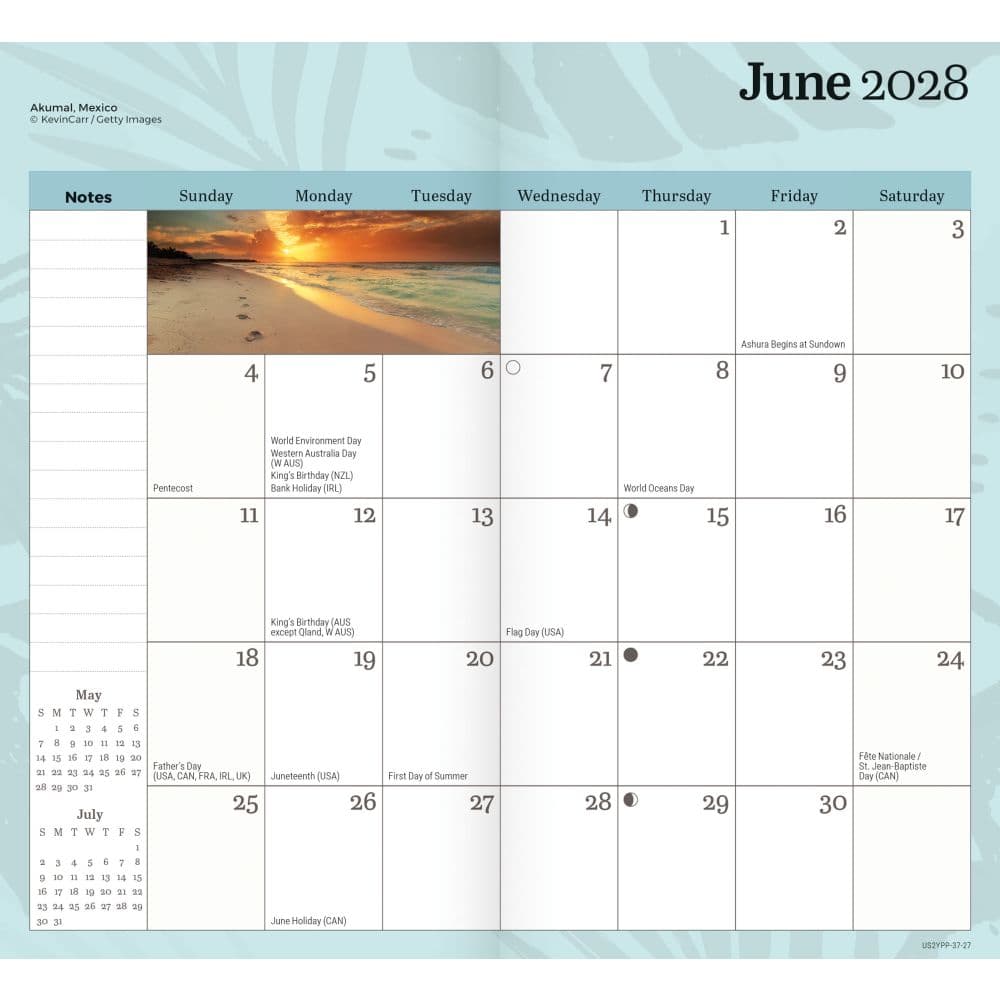 Island Paradise 2027 2 Year Pocket Planner Fourth Alternate Image