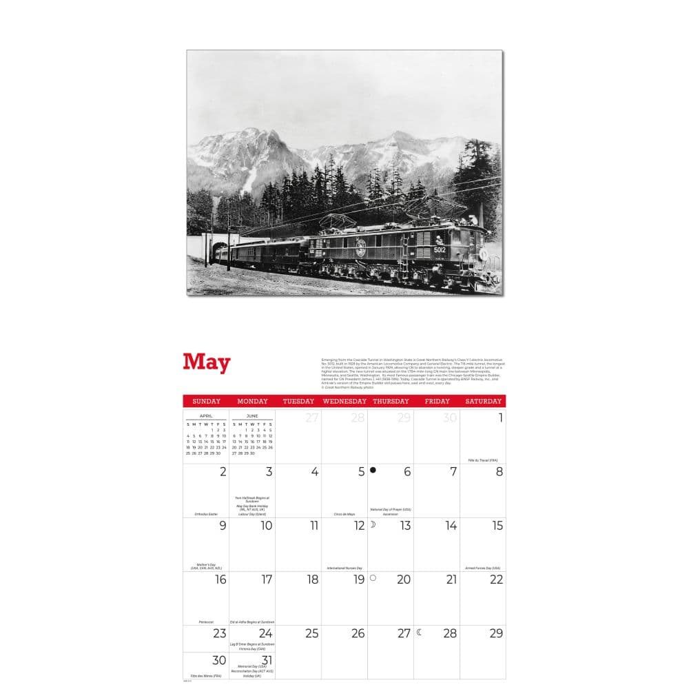 Classic Trains 2027 Wall Calendar Third Alternate Image
