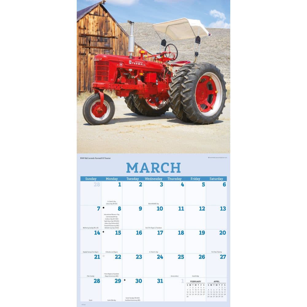 Classic Tractors 2027 Wall Calendar Second Alternate Image