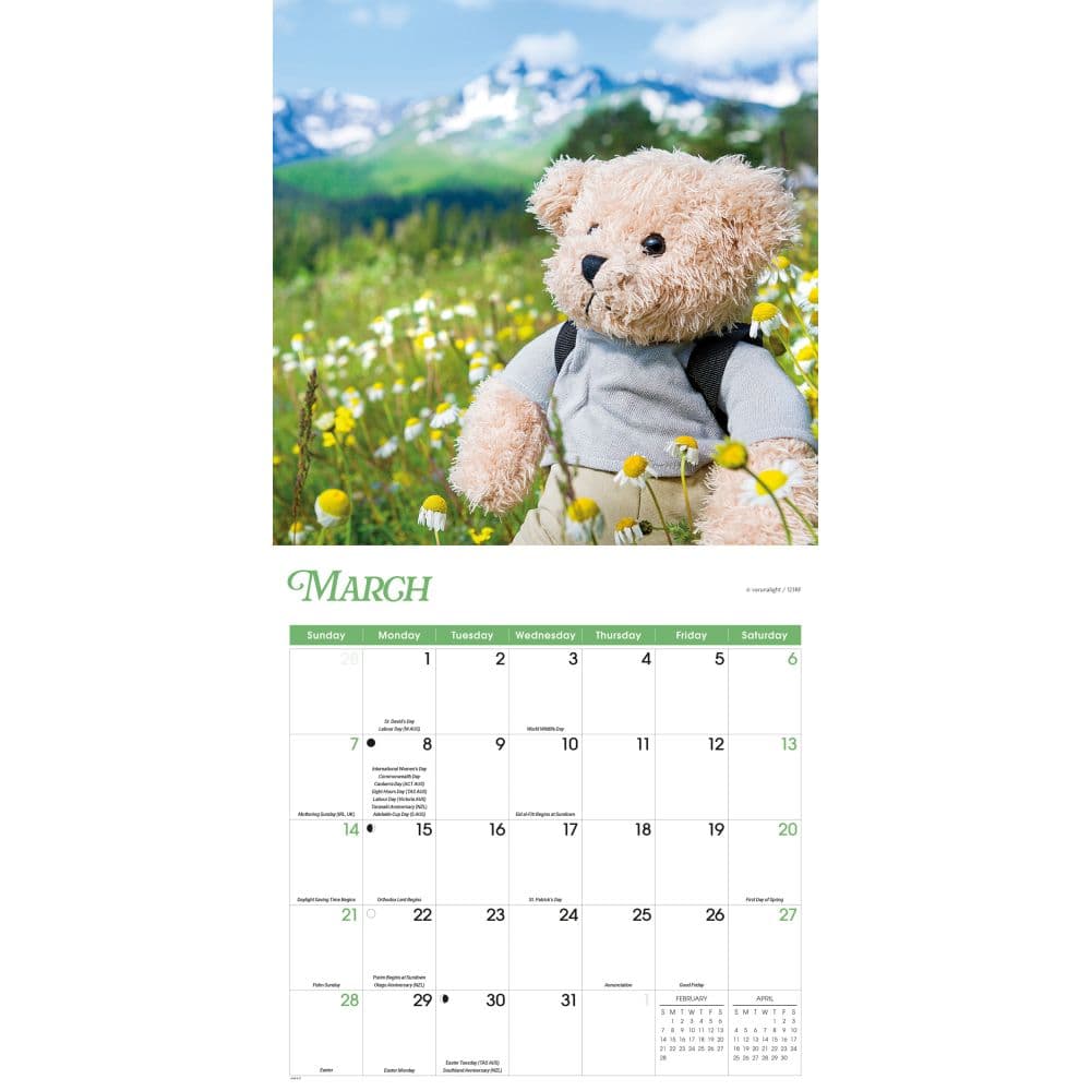 Teddy Bears 2027 Wall Calendar Second Alternate Image