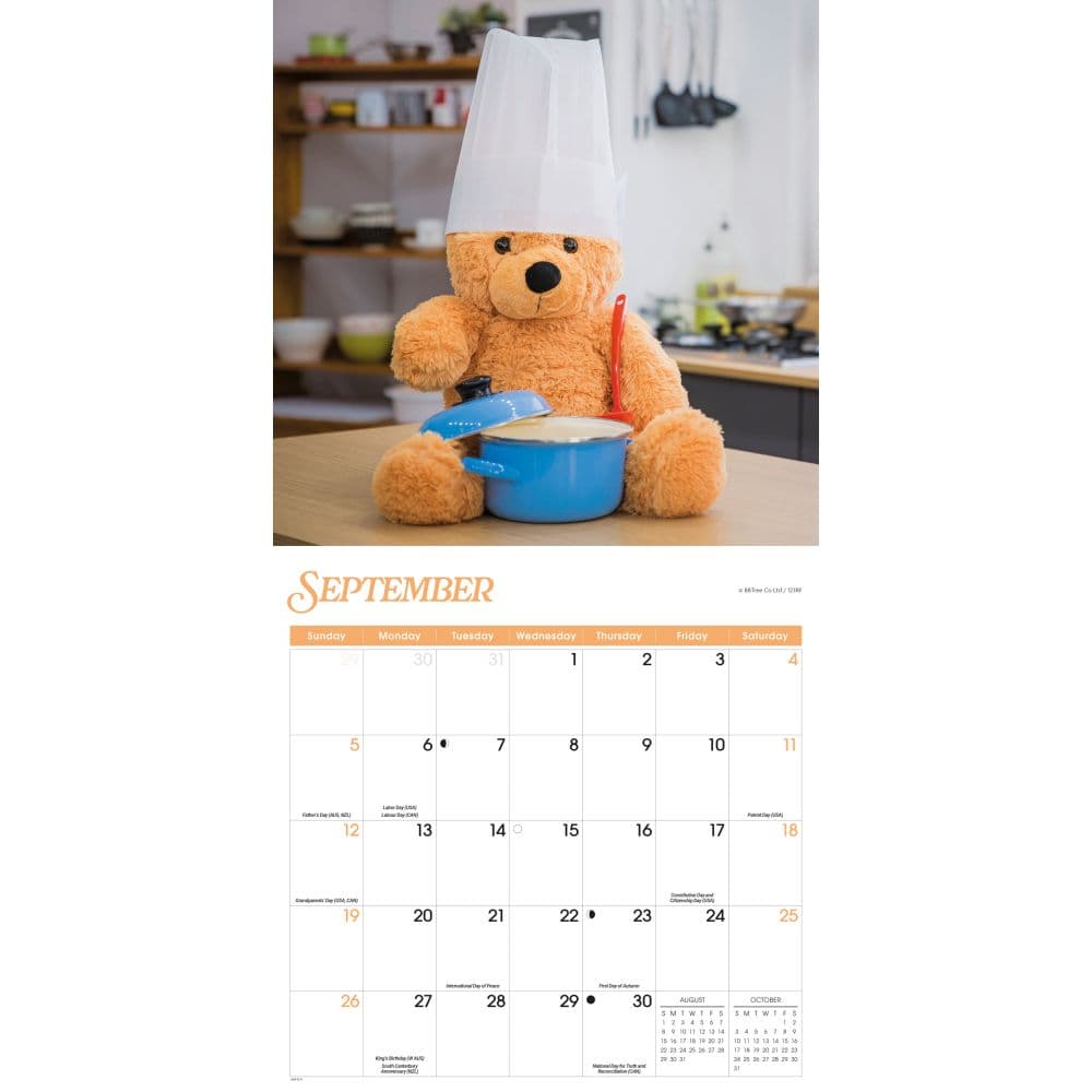 Teddy Bears 2027 Wall Calendar Fourth Alternate Image